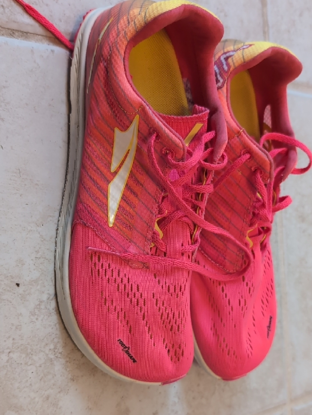 Altra Women's Hot Pink Athletic Running Shoes with White Accent - Picture 4 of 6